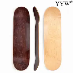 80x20 cm 8 Inch 1 Piece Skateboard Deck Wood Skate Board 7 Plies Wood Double Kicktail Rocker Colorful Acccessories Outdoor Blank