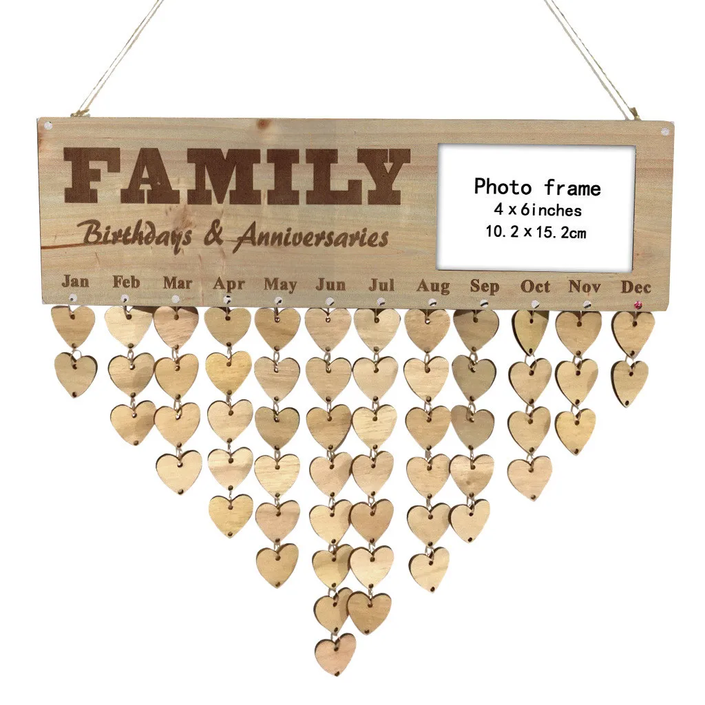 Деревянный памятник на день рождения подвесная доска знак сделай сам календарь