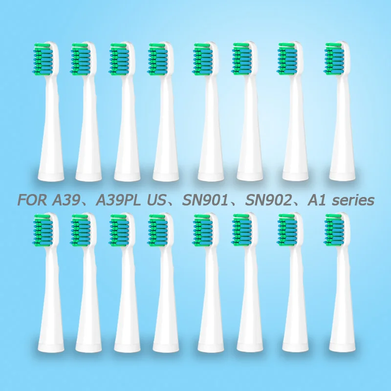 LANSUNG cabezas de cepillo de dientes de cabezales de cepillo de dientes eléctrico para U1 A39 A39plus A1 SN901 SN902 higiene Oral cabeza cepillo de dientes 4