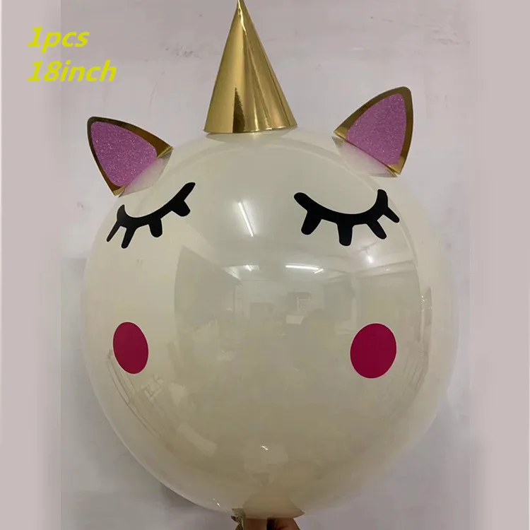 1 шт. большой единорог кошка воздушные шары мультфильм животное фольга баллоны ребенок душ Вечеринка День рождения Свадебные украшения Дети подарок игрушки - Цвет: Style 10