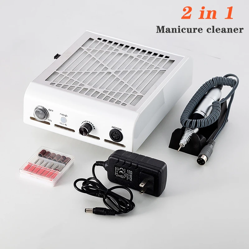 

Manicure Vacuum Cleaner 2 in 1 Nail Cleaner And Nail Removal Nail Duster Electric Polishing Manicure Machine Nail Tool