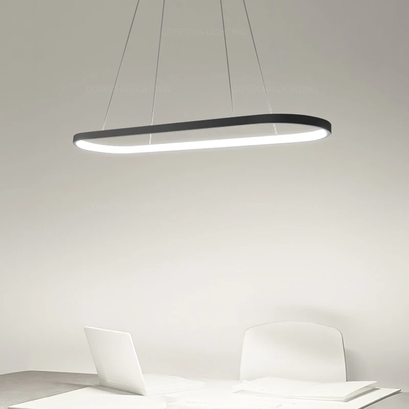 Современный светодиодный подвесной светильник современный белого/черного цвета