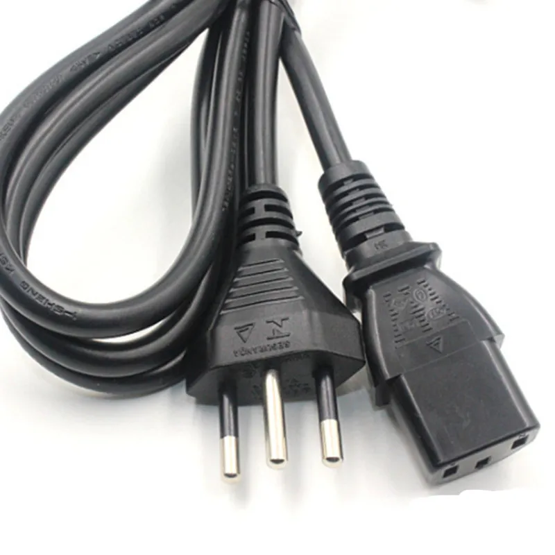 Brazil Swiss 3prong Ac Power Cord Switzerland 3 Pin Plug Power Cable