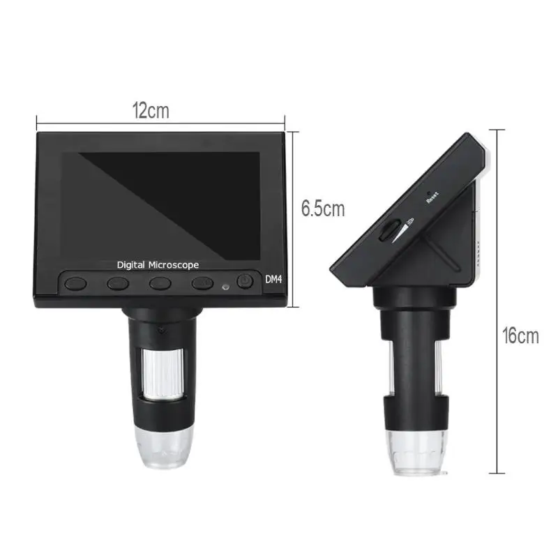 Цифровой электронный микроскоп 2 0 мегапиксельный USB 1000x4 3 &quotЖК дисплей VGA с 8