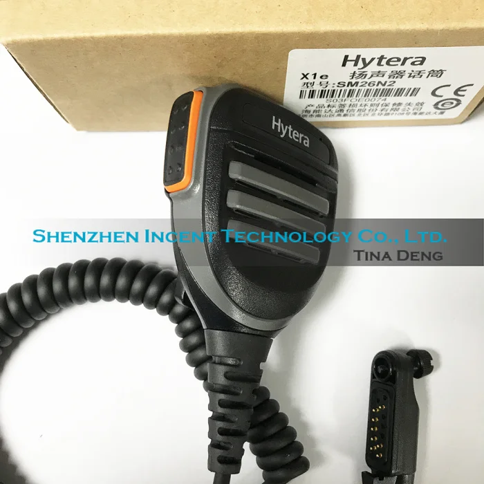 HYTERA Compatible SM26N2 Remote speaker microphone emergency PD6 Series X1e X1p 