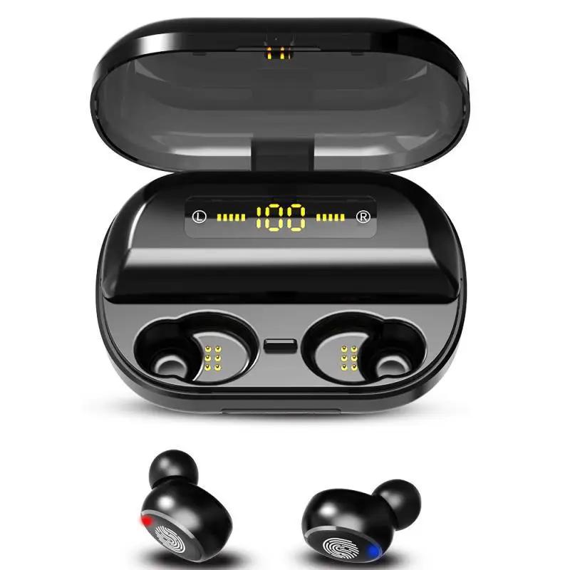 Bluetooth headphones TWS Wireless Earphones with LED Display Waterproof 4000Amh Charging Box Bluetooth headsets pk i12 earbuds