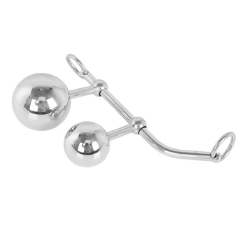 Anal Sex Toy Female Anal Vagina Double Ball Anal Plug In Steel Chastity Belt Rope Hook Butt Plug For Women Locking Chastity Belt 6