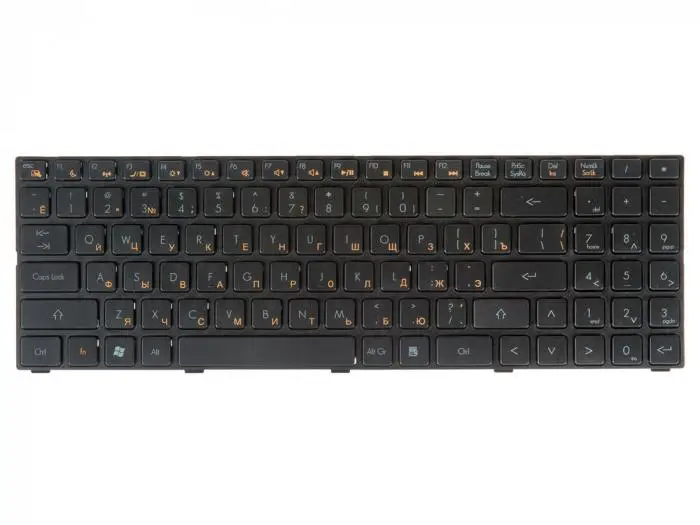 Клавиатура для ноутбука DNS 0155959 0158645 Quanta TWH K580S. Чёрная c рамкой гор. Enter | Компьютеры