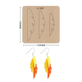 

Earrings knife mold mold wood die cutting die decoration, model L1287, suitable for common die cutting machines on the market