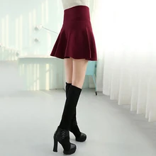 Опрятный стиль, юбки с высокой талией,, Женская юбка, Осень-зима, Студенческая плиссированная юбка, Женская Милая юбка для танцев для девушек