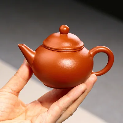 Настоящий чайный горшок из исинской глины, чайник Zisha, ручная работа, чайный горшок, мелкое количество, чайный набор из фиолетового песка Исин