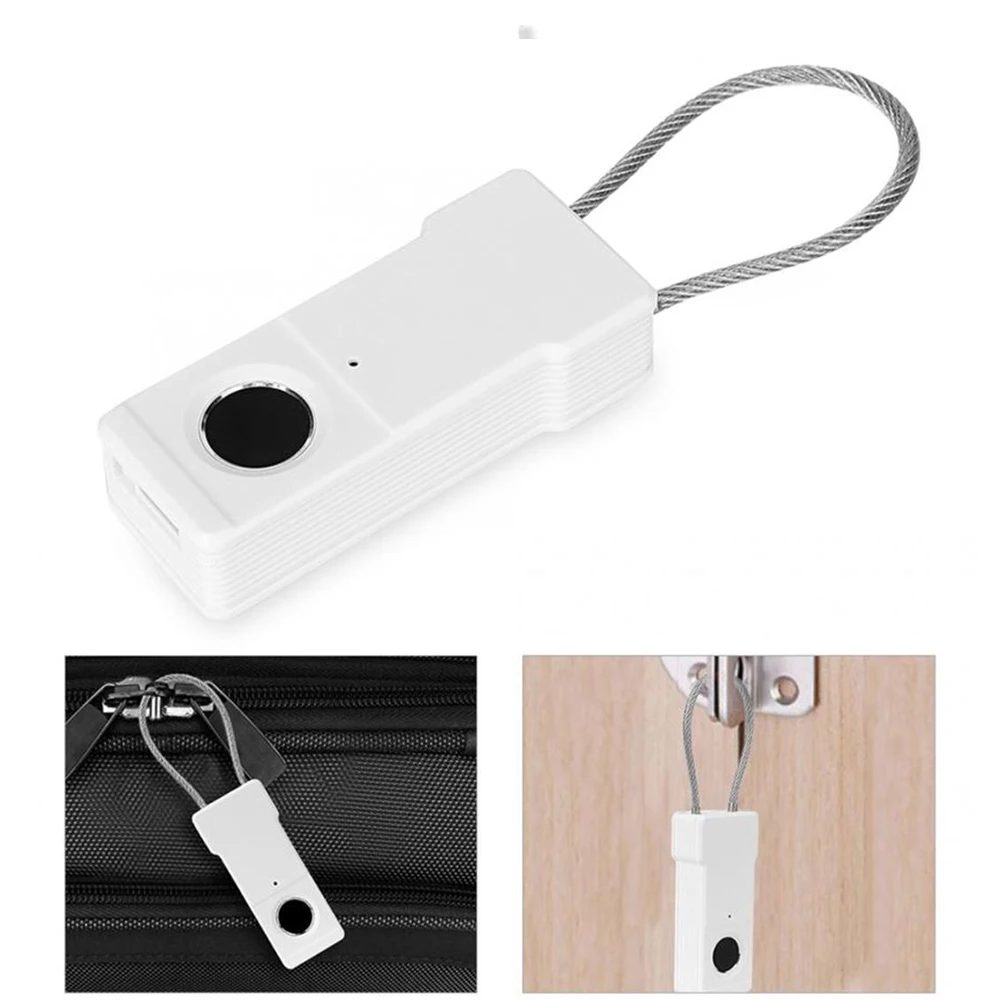 

Xiaovv Portable Mini Smart Home Fingerprint Cabinet Lock Keyless Padlock for Door Wardrobe Cabinet Box Security Lock