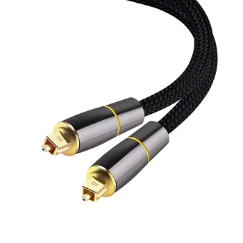 

HIFI 5.1 Digital SPDIF Fiber Toslink Optical o Cable 1M for TV Box PS4 Speaker Wire Soundbar Amplifier Subwoofer