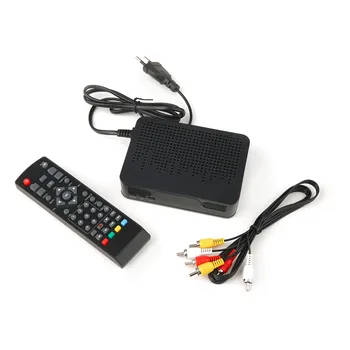 

4 Digital Led Display Remote Controller High Definition Digital Video Broadcasting Terrestrial Receiver Dvb-T2 Black