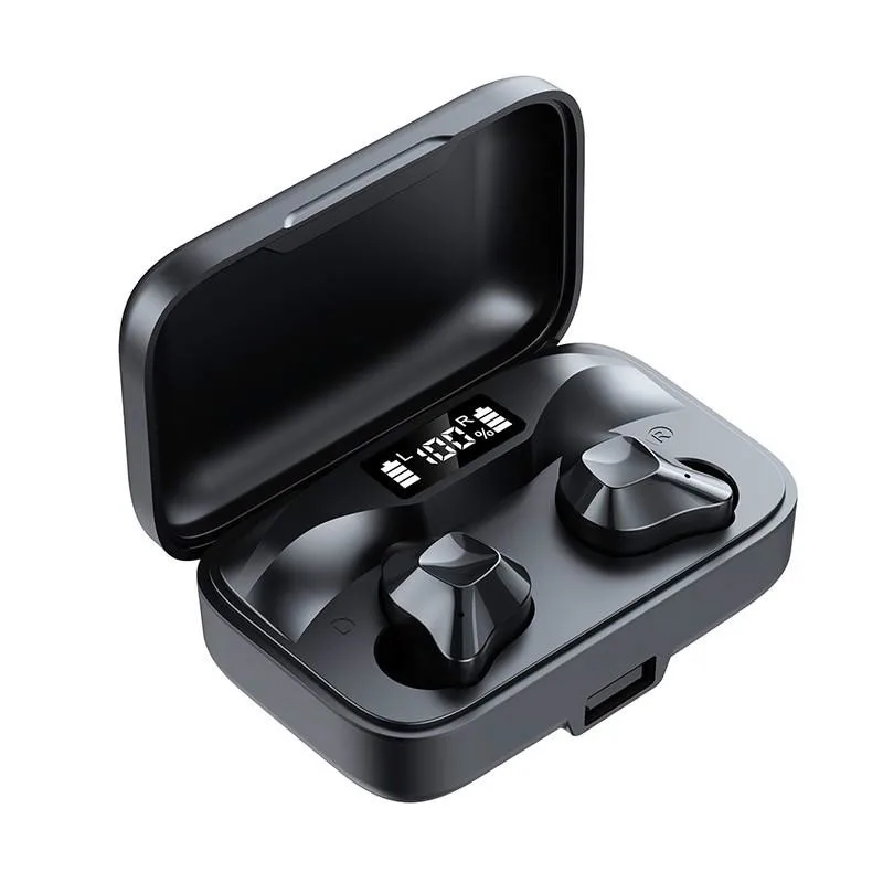 

TWS Bluetooth 5.0 HD Sound Quality Wireless Earbud Tws Earphone with Charging Case Battery Display as Power Bank S15s
