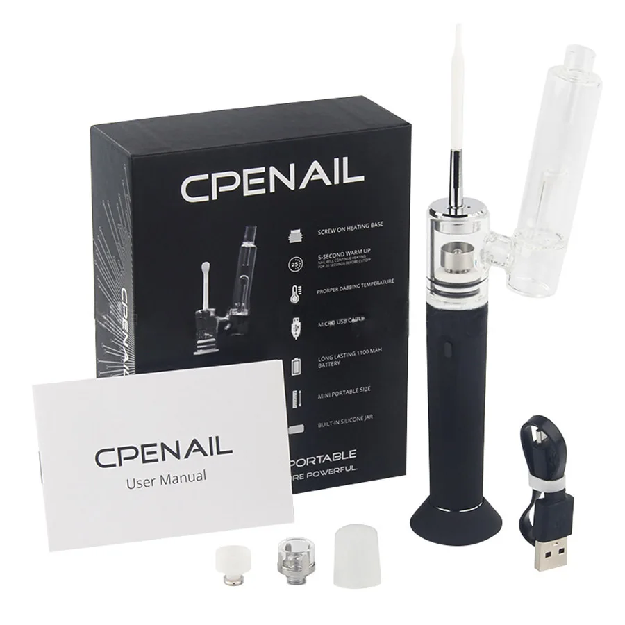 Портативная установка Dab для воска E Nail Kit испаритель керамический кварцевый Ti