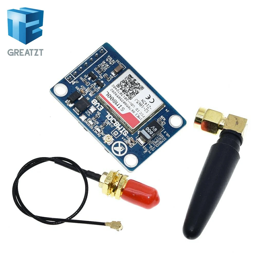 SIM800L V2.0 5V Wireless GSM GPRS Module Quad-Band Antenna Cap M105 MCU Arduino