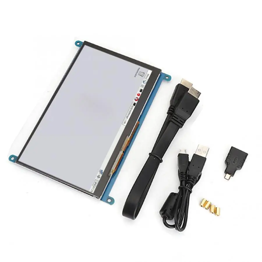 7 дюймов 1024x600 HD для HDMI емкостный сенсорный ЖК-дисплей для Raspberry Pi 4B/3B/3B