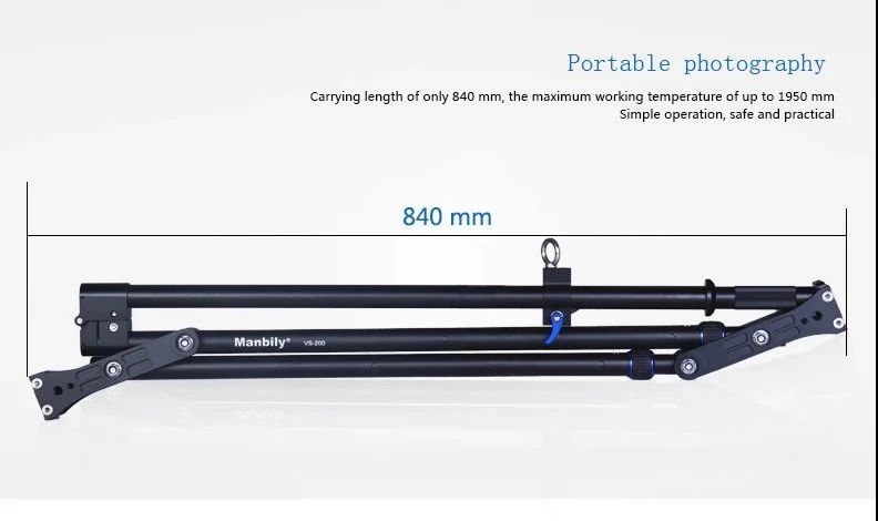 Manbily 6.0ft складной выдвижной компактный мини DSLR камера видео DV фотография Arm для Nikon Canon sony Olympus