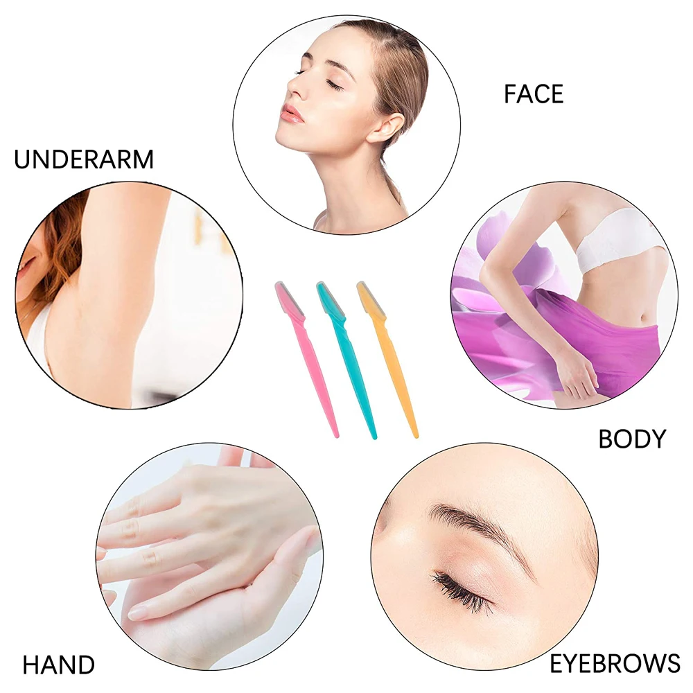 Profession Eyebrow Razor Hair Face Facial Remover Shaper Dermaplaning Epilator Eye Brow Razors Blade Makeup Tool for Women Man