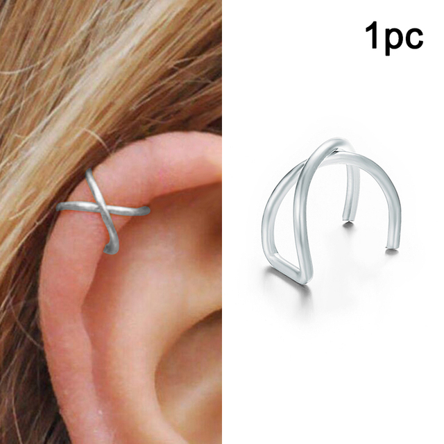 Fashion Butterfly Clip Earrings Ear Hook Stainless Steel Ear Clips Double Pierced Earring Earrings Women Girls Jewelry Gift