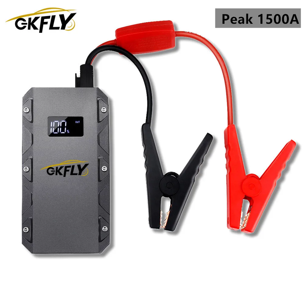 Multi-function 1500A Starting Device 12V Car Jump Starter Power Bank Car Charger For Battery Booster Buster