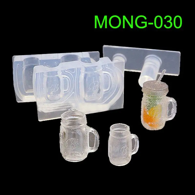 Drink Bottle Coffee Cup Honey Jar Resin Silicone Molds Epoxy Resin Jewelry Tools