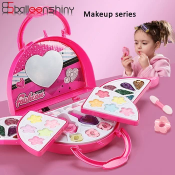 

BalleenShiny Kids MakeUp Toy Set Nontoxic Cosmetics Kit Children's Birthday Gifts Pretend Play Makeup Beauty Toys Accessory