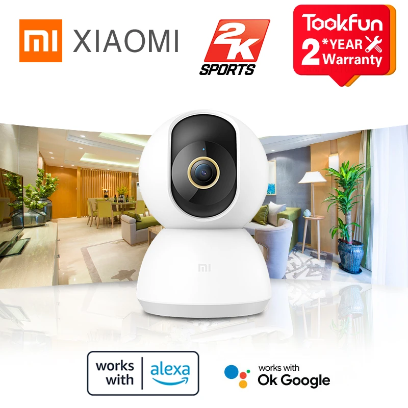 Global Version Xiaomi 360° Home Security Camera 2K Alexa Google Assistant 3  Million Pixels Infrared Night Vision Web IP Video|Surveillance Cameras| -  AliExpress