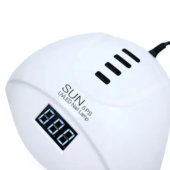 

52W Nail Lamp Dryer UV LED Gel Nails Dryer Timer Setting Manicure Machine Tool X7JA