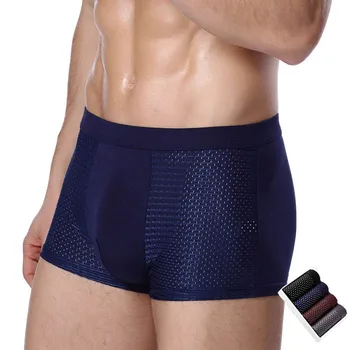 

4pcs/lot Mens Underwear Boxers Men Boxer short U convex pouch Man Boxeur Homme Underpants Calzoncillos Bamboo Fiber Shorts