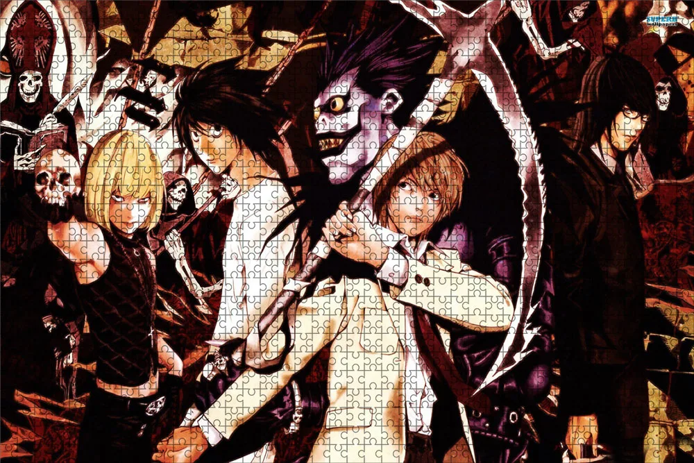 500 Piece Japanese Anime Death Note Puzzles Wooden Yagami Light Puzzles For Adults Children Educational Toys Gifts