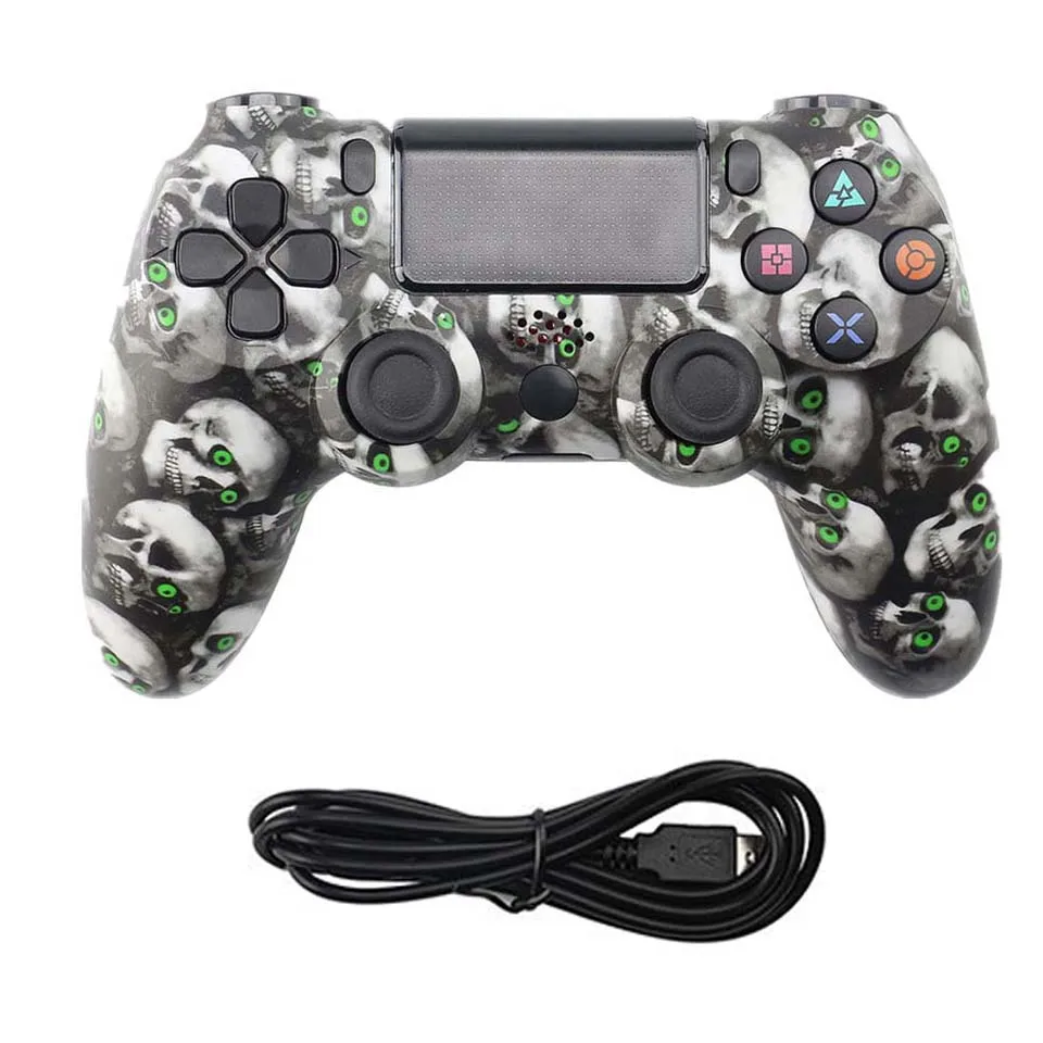 Wired Bluetooth игровой контроллер беспроводной/USB проводной джойстик для PS4 контроллеров для Dualshock геймпад для Playstation 4 Slim/Pro - Цвет: Wired