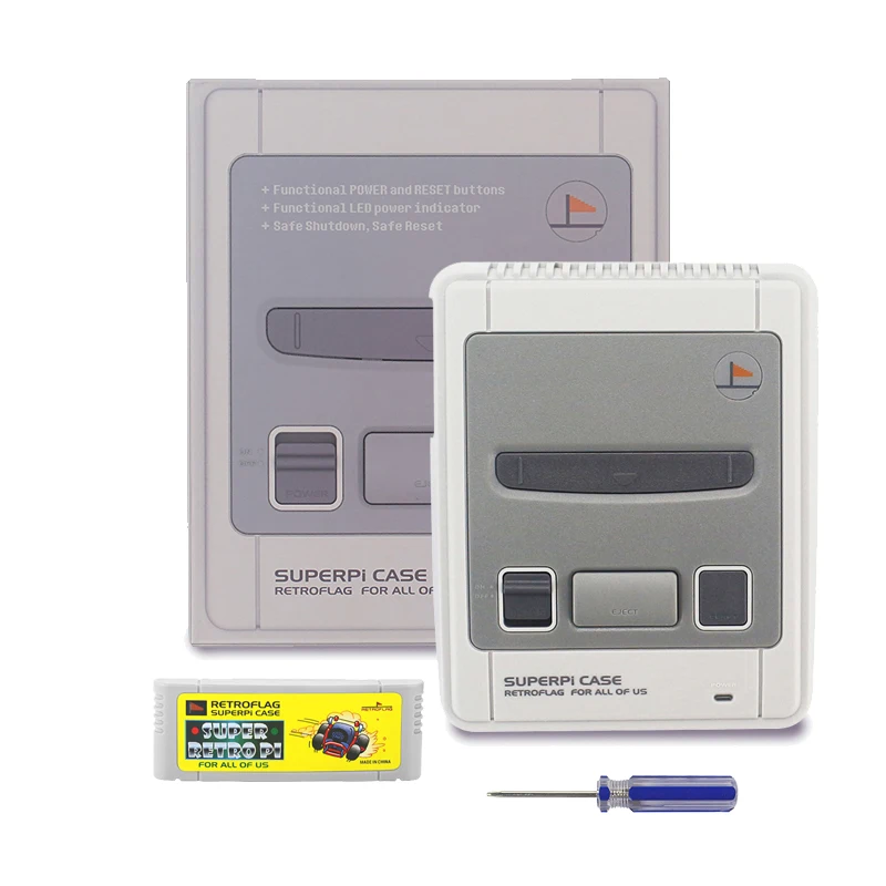 Чехол Retroflag SUPERPI J NESPi чехол коробка с функцией отключения для Raspberry Pi 3 Model B 3B Plus