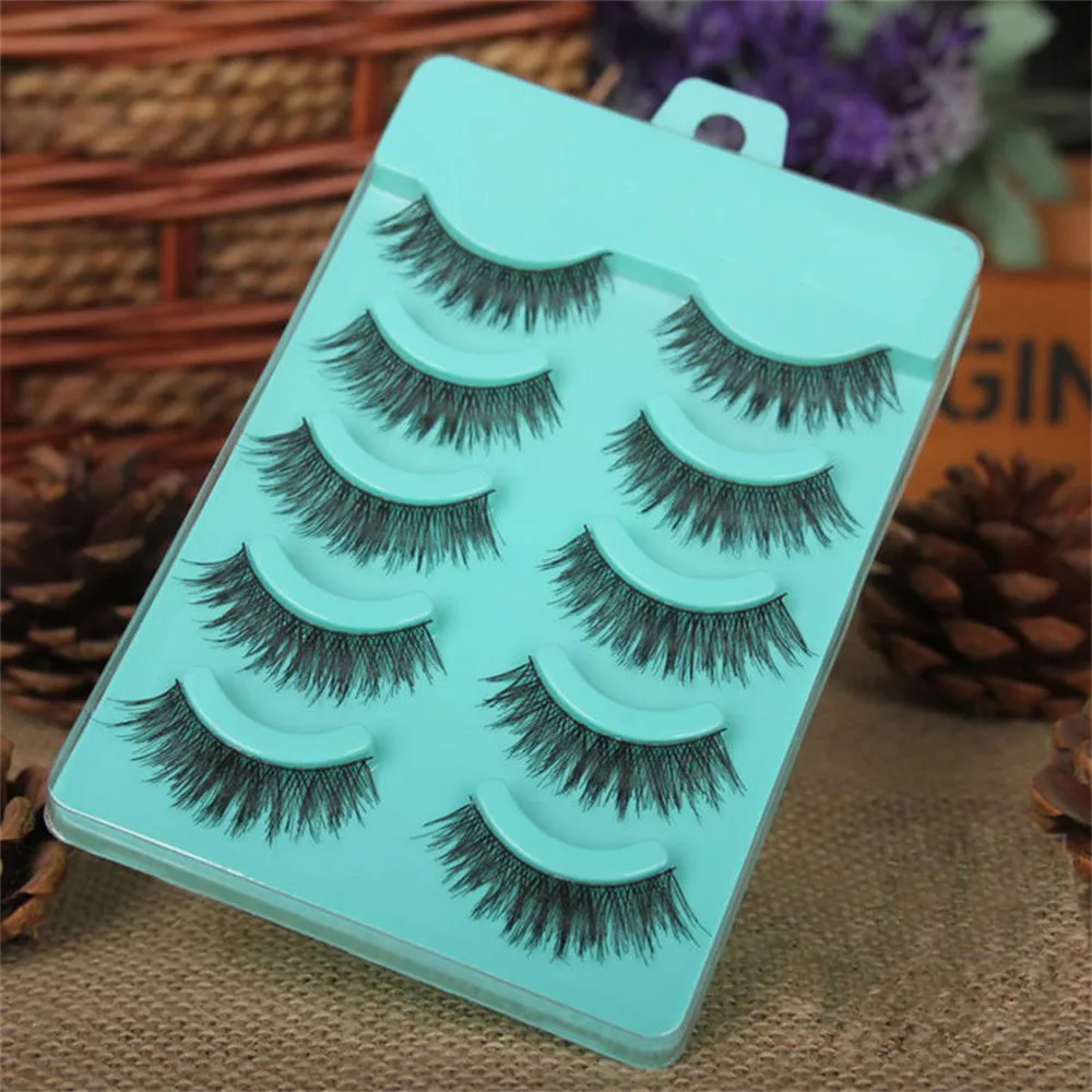 

5 pairs / batch cross false eyelashes eyelashes wide hot eyelashes magnetic eyelashes natural hair false lashes maquiagem 50*