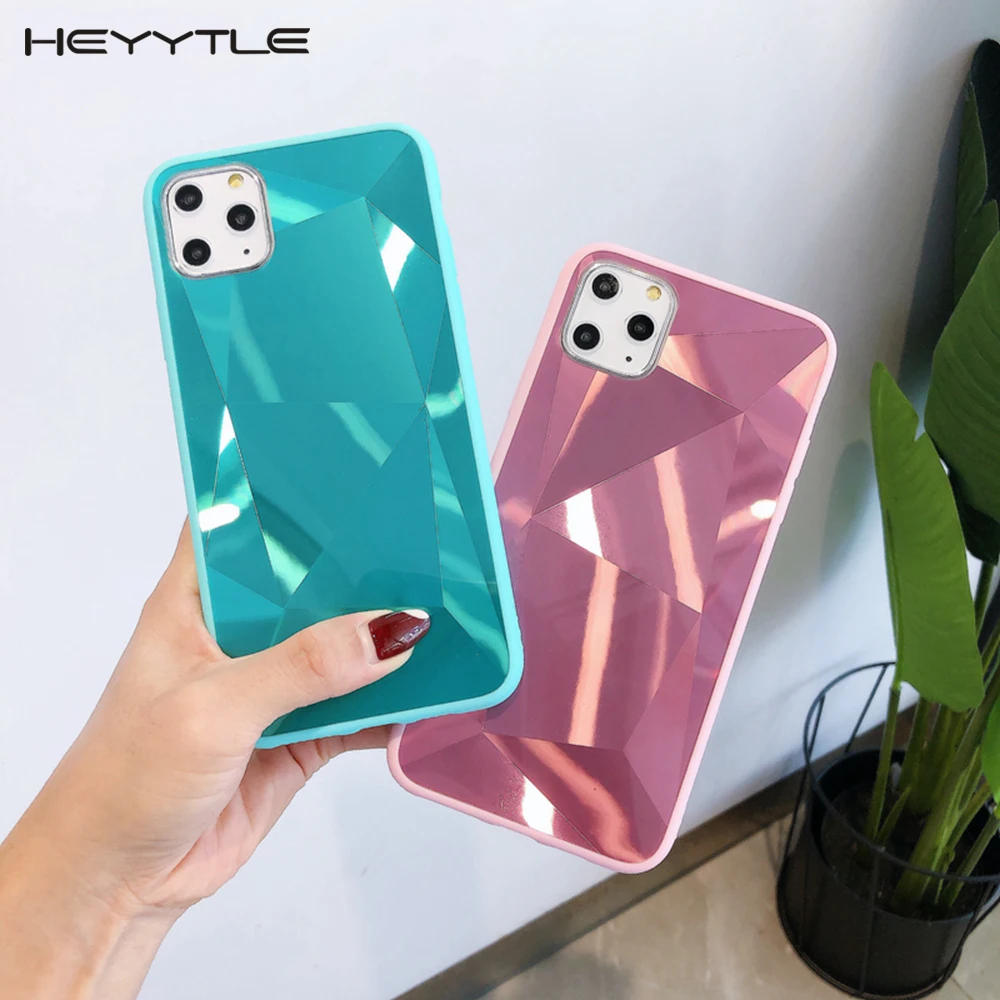 Heyytle 3D Diamond Case For iPhone 11 Pro MAX X XS XR Candy Color Cases
For iPhone 6 6s 7 8 Plus 9 Jelly Cover Mirror Case Coque