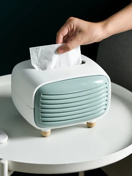 

Tea Table Tissue Box Extraction Box Household Creative Living Room Napkin with Bamboo Charcoal Get Rid of The Smell Paper Cute