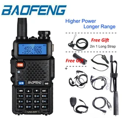 Baofeng – walkie talkie Portable, longue portée de 10km, double bande, Radio bidirectionnelle, CB, 8W, UV 5R 