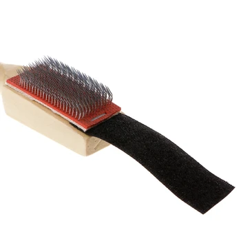 

Wood Suede Sole Wire Cleaners Dance Shoes Cleaning Brush For Footwear