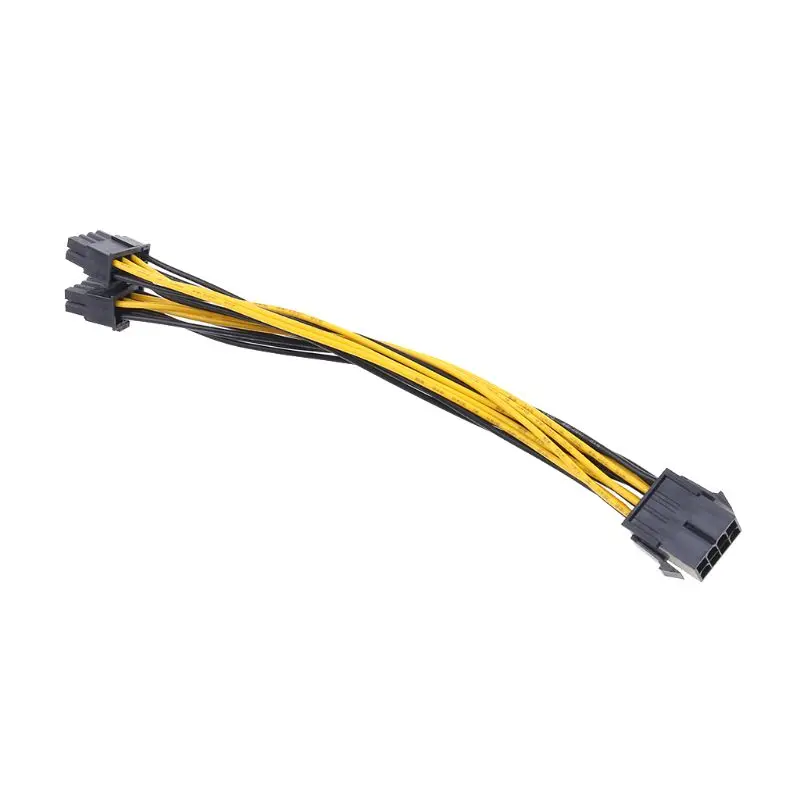 8 контактный разветвитель ЦП PCI E (6P + 2P) Кабель питания 25 см|Кабели передачи данных|