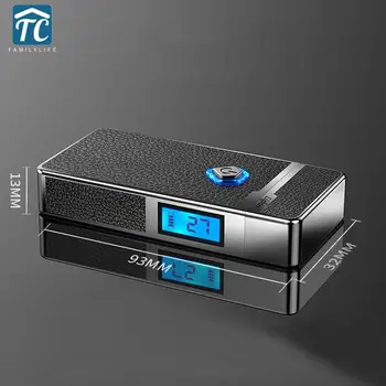 

Electronic Cigarette Lighter Flameless USB Lighter USB Charging Cigarette Lighter Digital Display Windproof Lighter Business