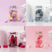 Веер для лица, спонж для макияжа, блендер-супер-мягкий спонж для лица, губка для макияжа, блендеры-Роза, 12 шт./6 шт