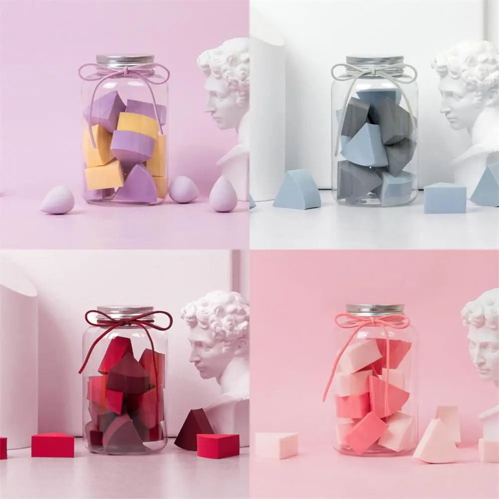 

Face Fan Makeup Puff Blender - Super-Soft Facial Puff Beauty Makeup Sponge Blenders - ROSA 12pcs/6pcs