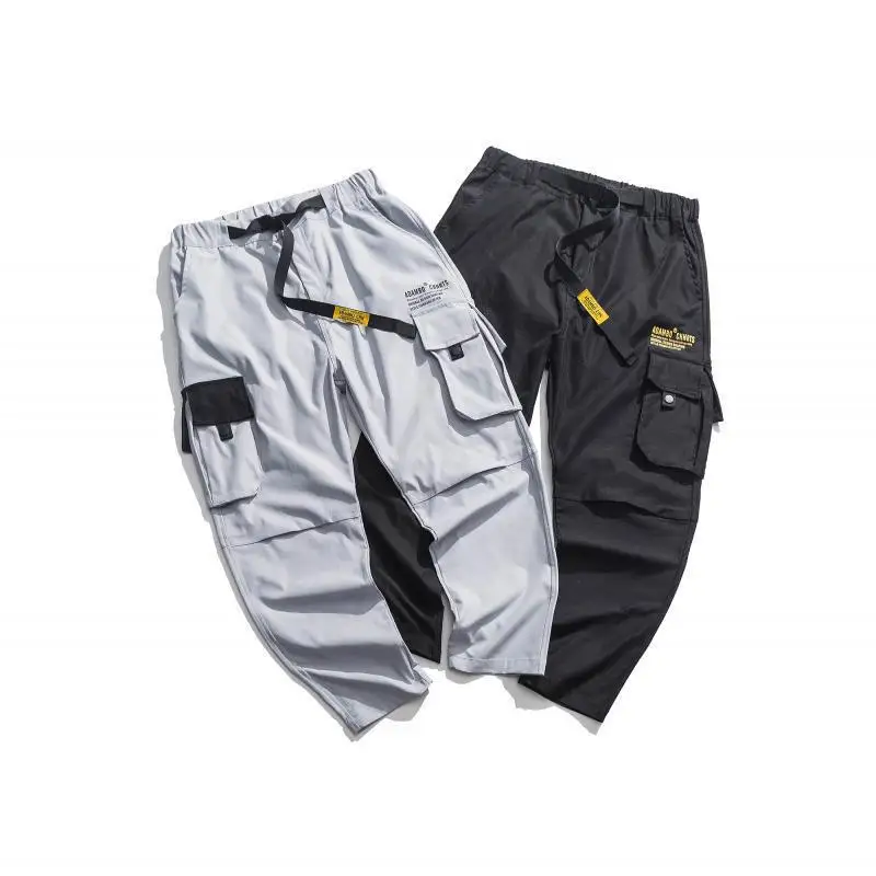 

2019 New Style Japanese-style Trend Bib Overall Autumn And Winter MEN'S Casual Pants Loose-Fit zhi tong zi Men's Trend Versatile