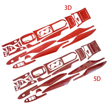 

21pcs Car Interior Door Instrument Console Decoration Cover Trim Sticker Kit Fit For Cadillac ATS-L 2014 2015 2016 2017 2018