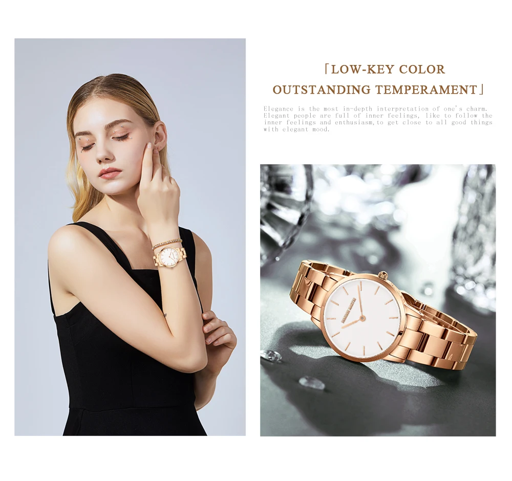 2021 NEW Japan Quartz Pearl Oyster Jade Stone White Shell Waterproof Ladies Full Stainless Steel Classic Wrist Watches for Women