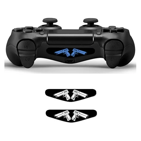 YSLED0572-2pcs 1 пара модных пользовательских PS4 светодиодный световой бар виниловые наклейки для Playstation 4 Dualshock контроллер лайтбар крышка наклейки - Цвет: YSLED0572-2pcs