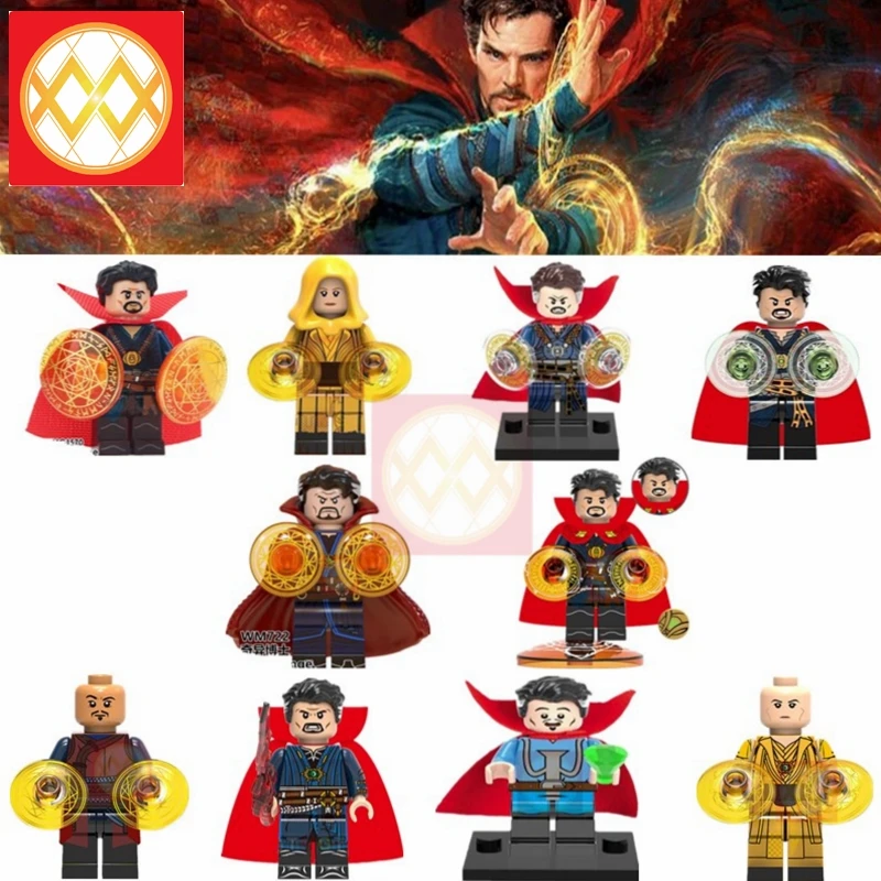 

Doctor Strange Ancient One Wong Iron Man Ant-Man Wasp Thor Shuri Gamora Black Panther Building Blocks Toys Gift For Children