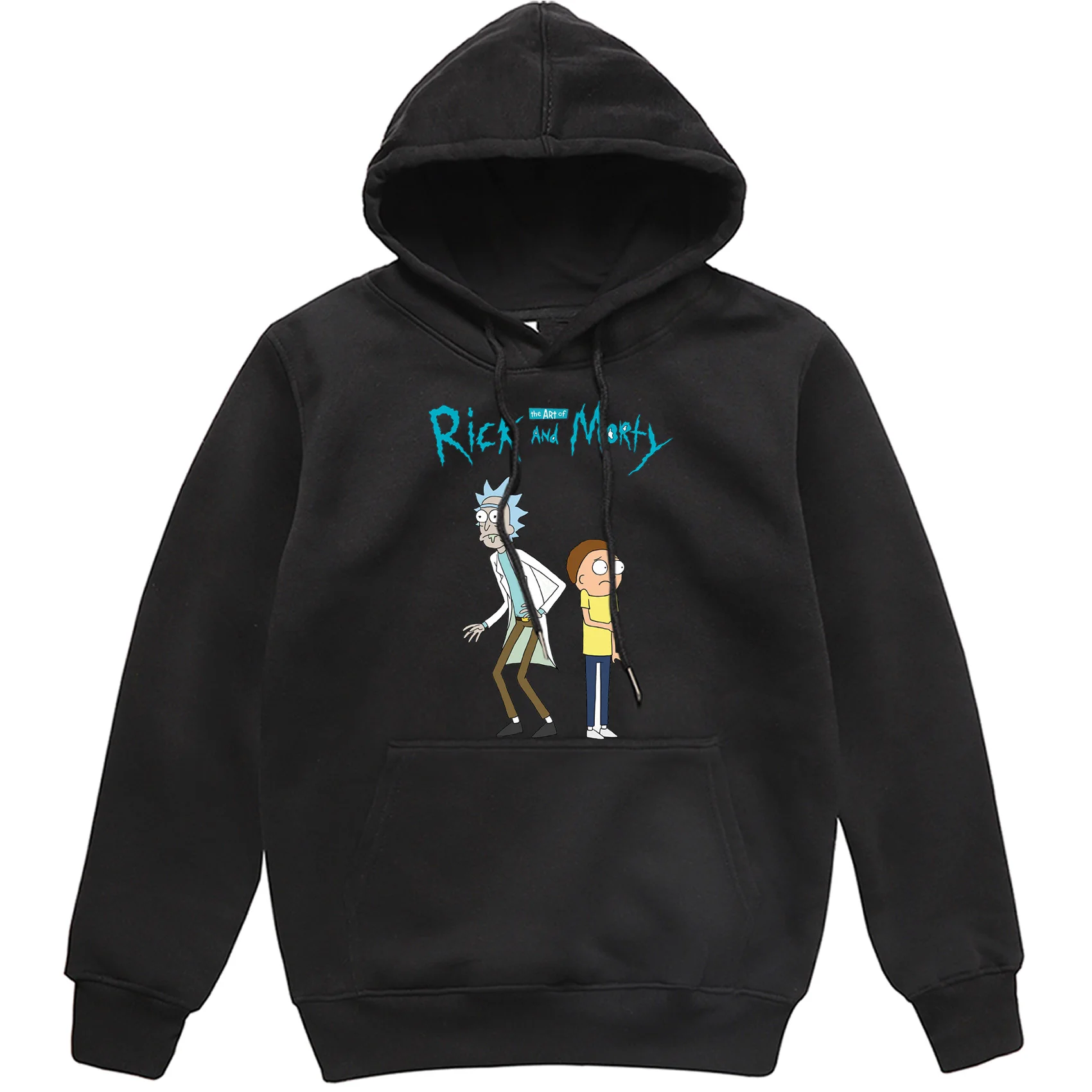 Толстовки с забавным принтом Рик и Морти, мужская повседневная Уличная одежда, мужской пуловер в стиле хип-хоп Харадзюку, брендовая одежда, Осенний флисовый Топ