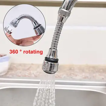 

Stainless Steel Rotatable Bathroom Kitchen Save Water Tap Filter Faucet Extender